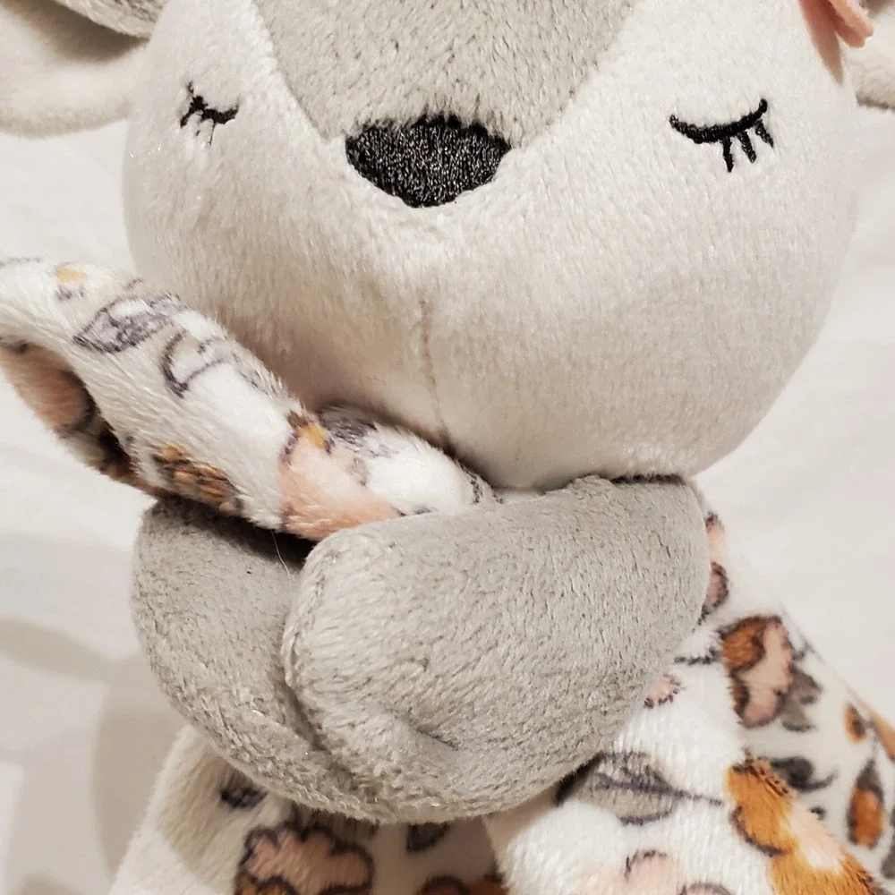 Gerber Modern Moments Baby Pink Deer Fawn Security‎ Blanket Lovey Soft 12X12